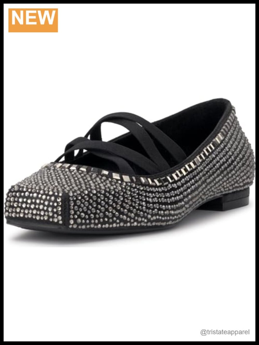 Jessica Simpson Otessa Square Toe Flats Pull-On Casual Dress Shoes
